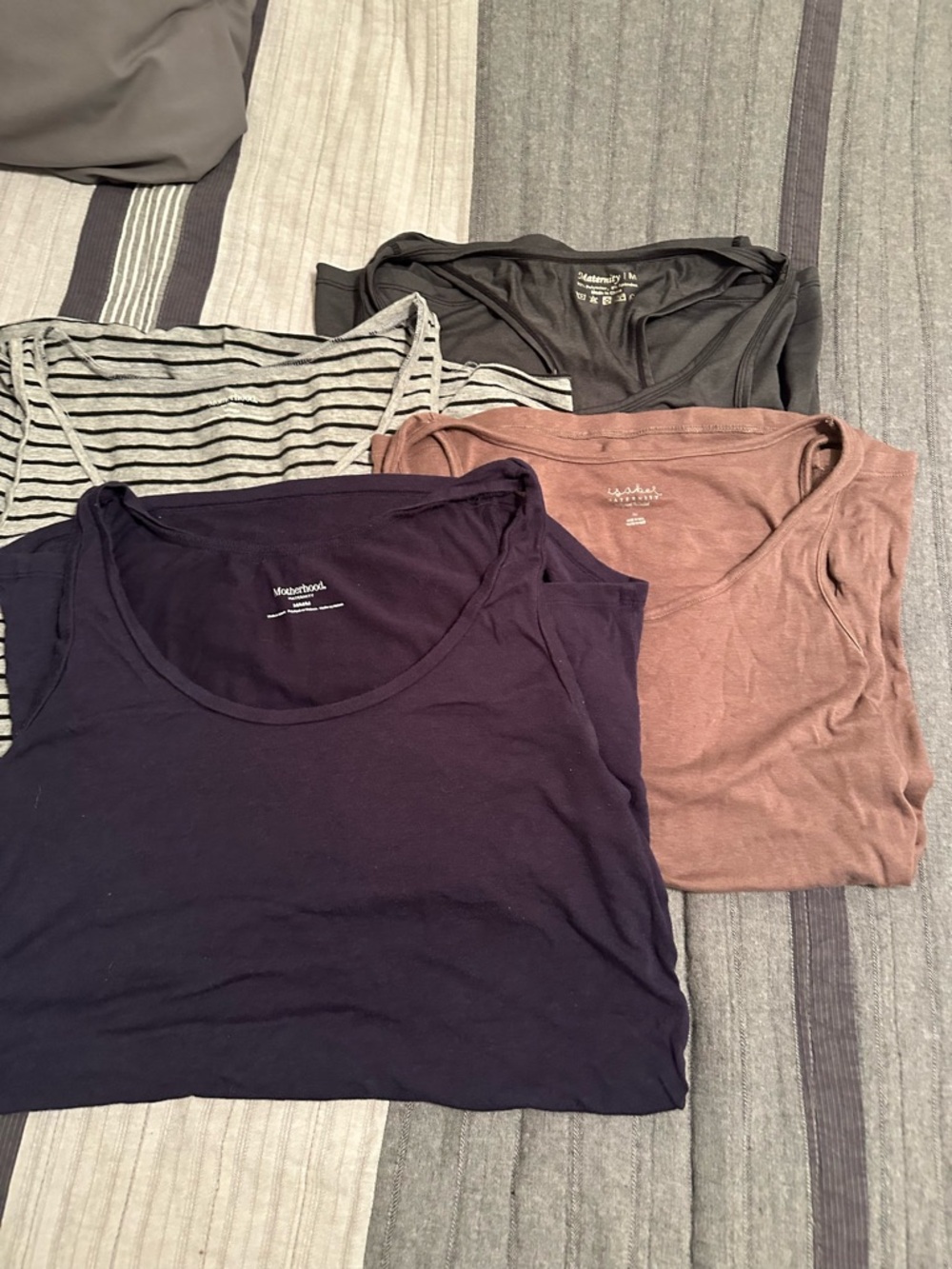 Bundle of 4 maternity tank tops